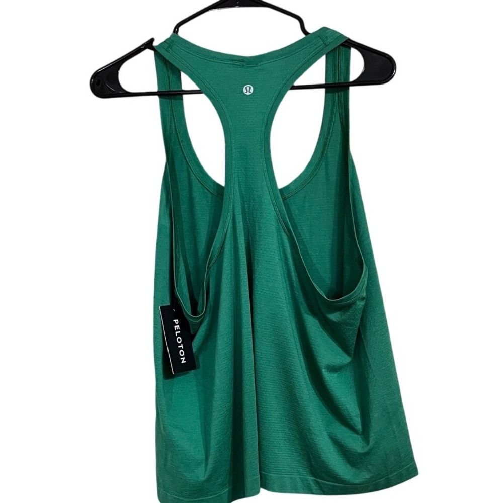 Lululemon Peloton Swiftly Tech Racerback Tank Top 2.0 Green Size 14‎ NWT - Picture 2 of 6
